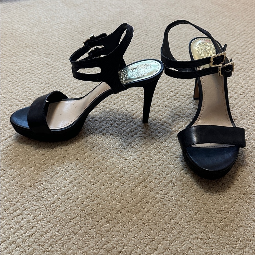Vince Camuto Women's Black Strappy High Heels